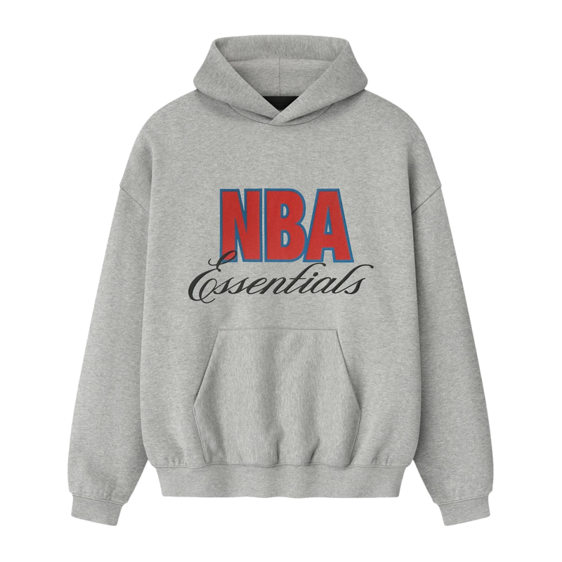 Fear of God Essentials NBA 90's Hoodie Concrete Heather