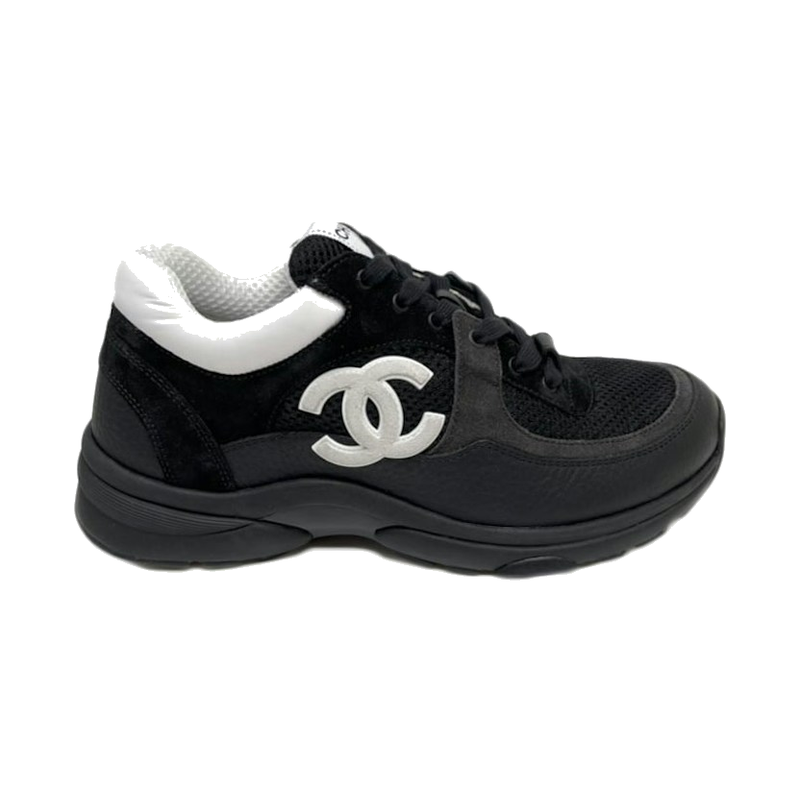 Chanel Low Top Trainer Black White