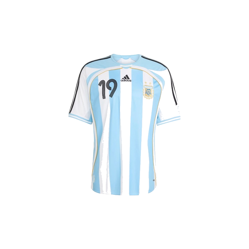 Adidas Argentina Home 2006 Messi Jersey White/Clear Blue