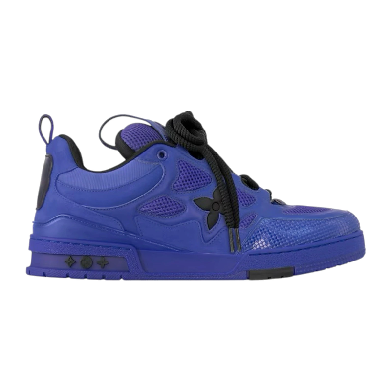 Louis Vuitton LV Skate Blue Black, sneaker de luxe Louis Vuitton bleue et noire inspirée du skate avec matériaux premium et finitions haut de gamme.