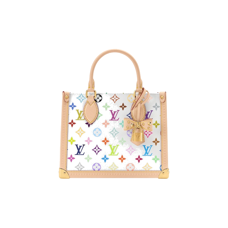 Louis Vuitton x Takashi Murakami Onthego PM Multicolor White