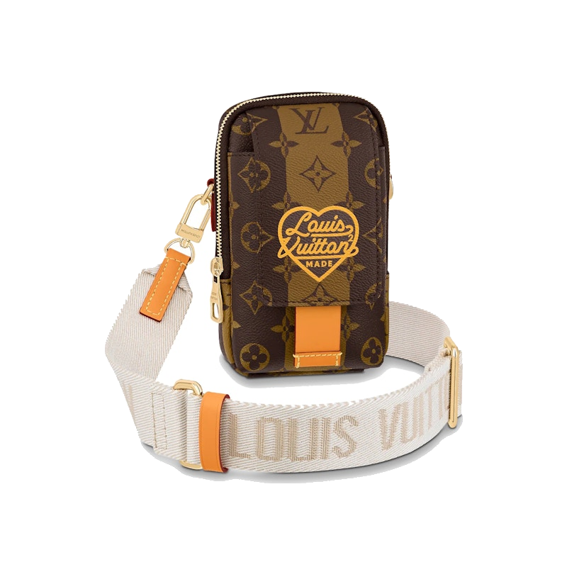 Louis Vuitton x Nigo Flap Double Phone Pouch Brown