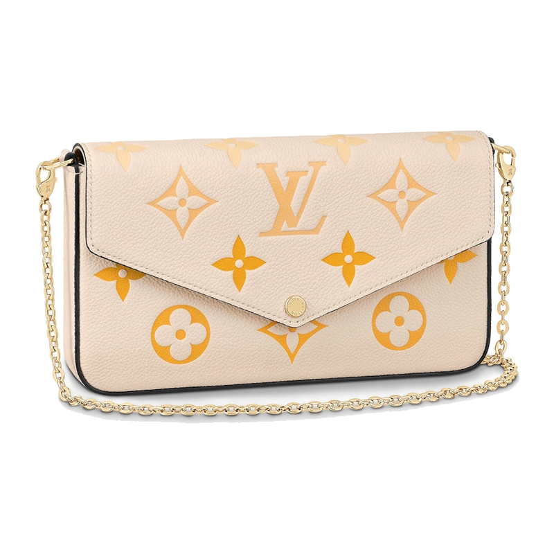 Louis Vuitton Felicie Pochette Monogram Empreinte Cream