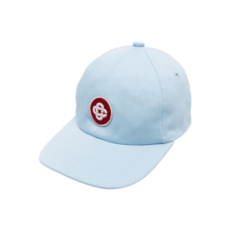 Casablanca Monogram Embroidered Cap Blue/Red