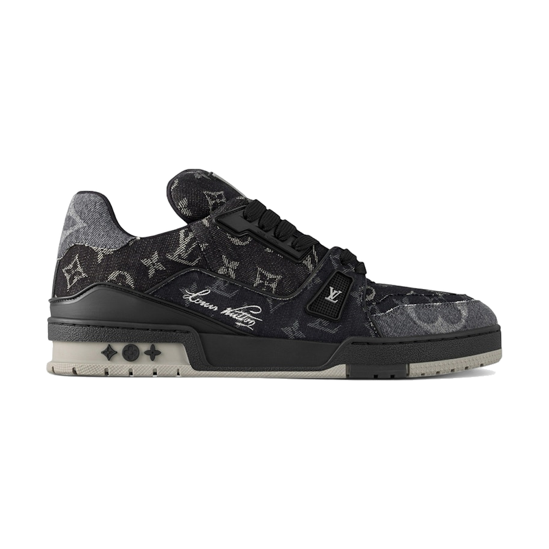 Louis Vuitton LV Trainer Black Monogram Denim
