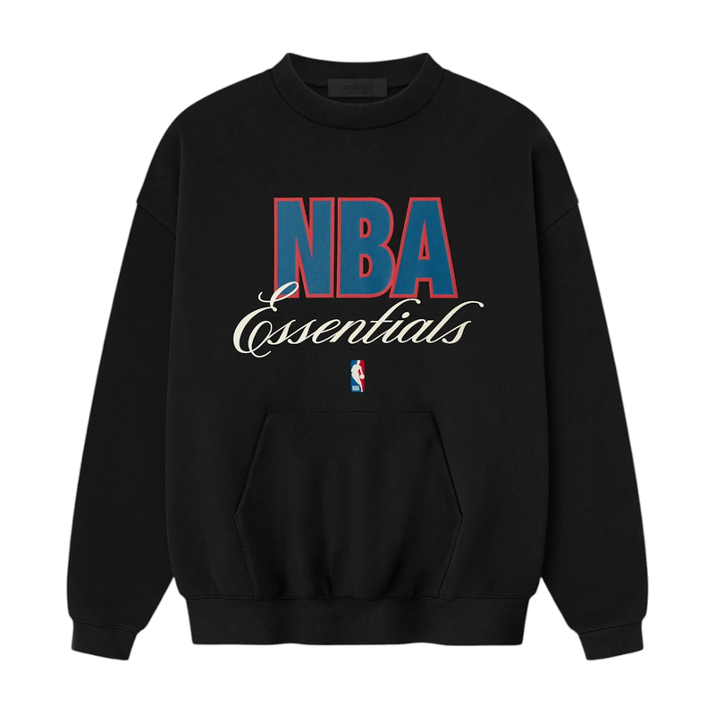 Fear of God Essentials NBA 90s Crewneck Sweatshirt Black