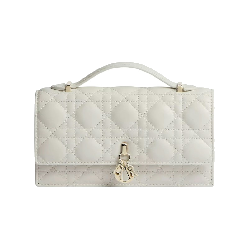 Dior My Dior Mini Cannage Lambskin Bag Latte