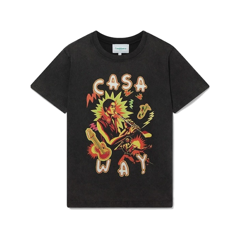 Casablanca Music For The People Printed T-Shirt Black