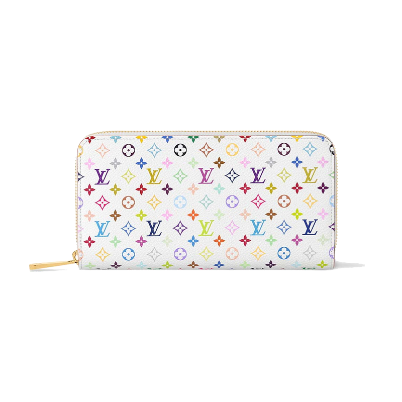 Louis Vuitton x Takashi Murakami Zippy Wallet White Multicolored