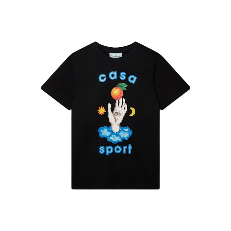 Casablanca Casa Talisman T-shirt Black/Blue