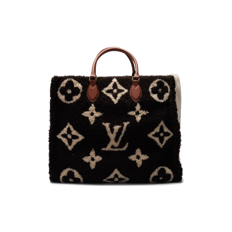 Louis Vuitton Onthego Monogram Teddy Fleece Brown