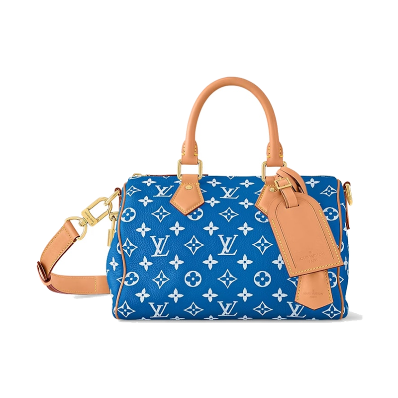 Louis Vuitton Speedy P9 Bandoulière 25 Monogram Leather Blue