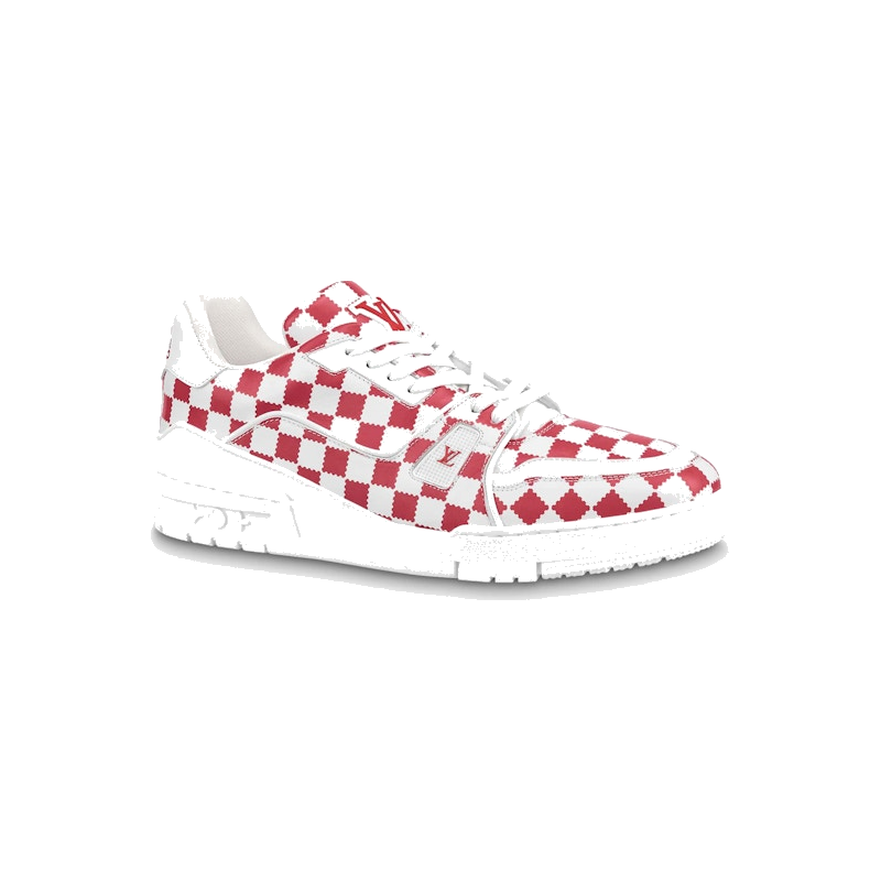 Louis Vuitton Trainer Red White Damier
