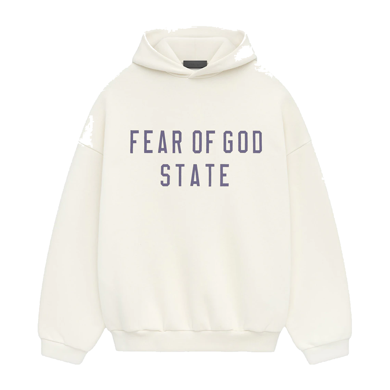 Fear of God Essentials Fleece Hoodie Shell, hoodie en polaire coloris Shell de Fear of God Essentials avec coupe ample, capuche ajustable et finitions premium.