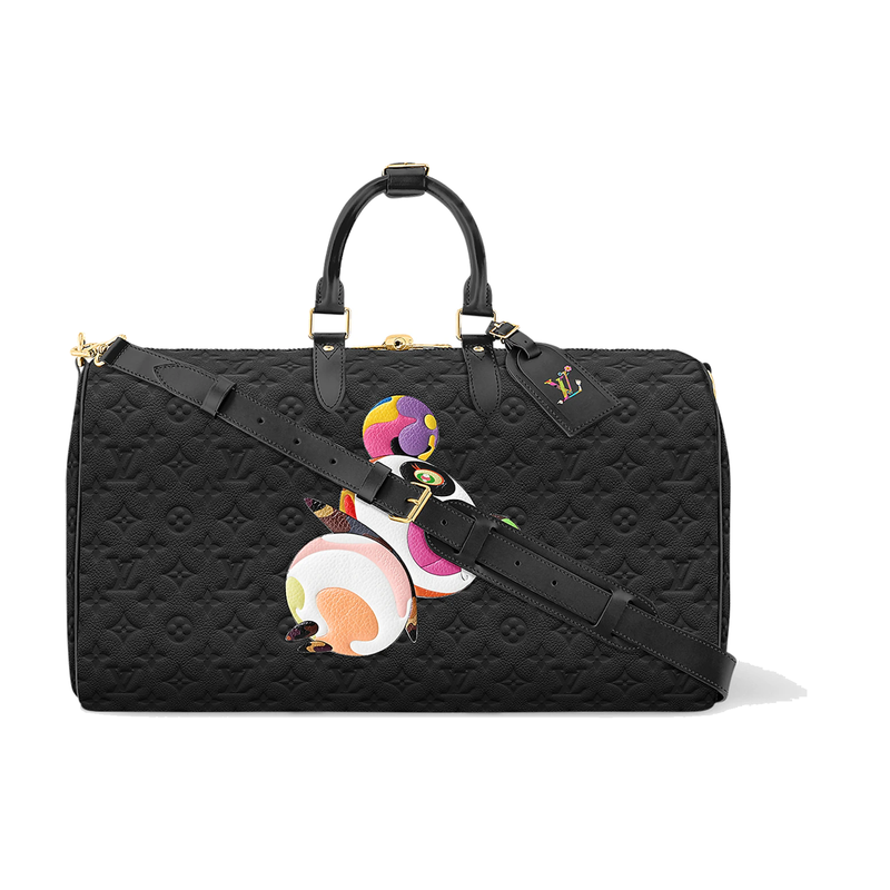 Louis Vuitton x Takashi Murakami Keepall Bandouliere 45 Black