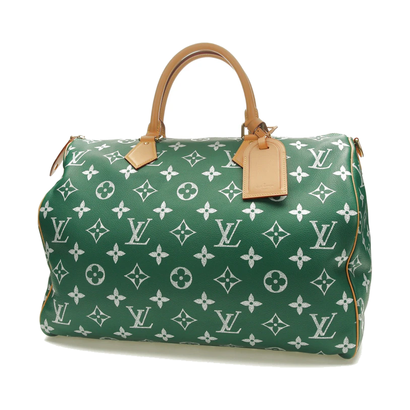 Louis Vuitton Speedy P9 Bandoulière 50 Monogram Leather Green