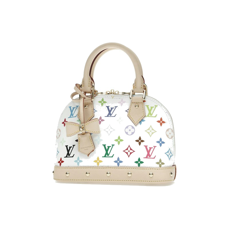 Louis Vuitton x Takashi Murakami Alma BB White Multicolored
