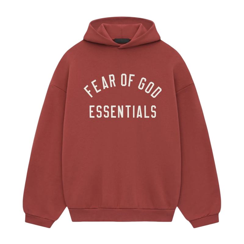 Fear of God Essentials Fleece Hoodie Crimson