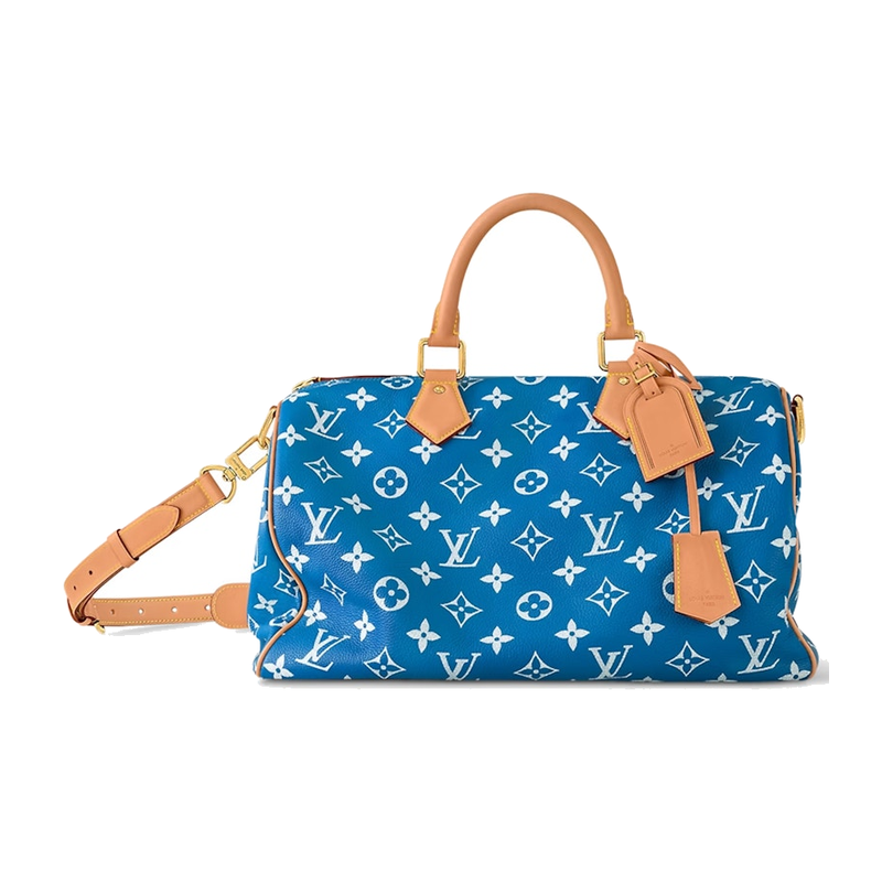 Louis Vuitton Speedy P9 Bandoulière 40 Monogram Leather Blue