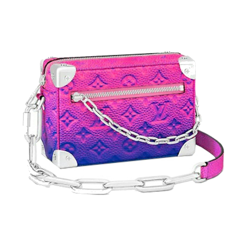 Louis Vuitton Mini Soft Trunk Taurillon Illusion Blue/Pink