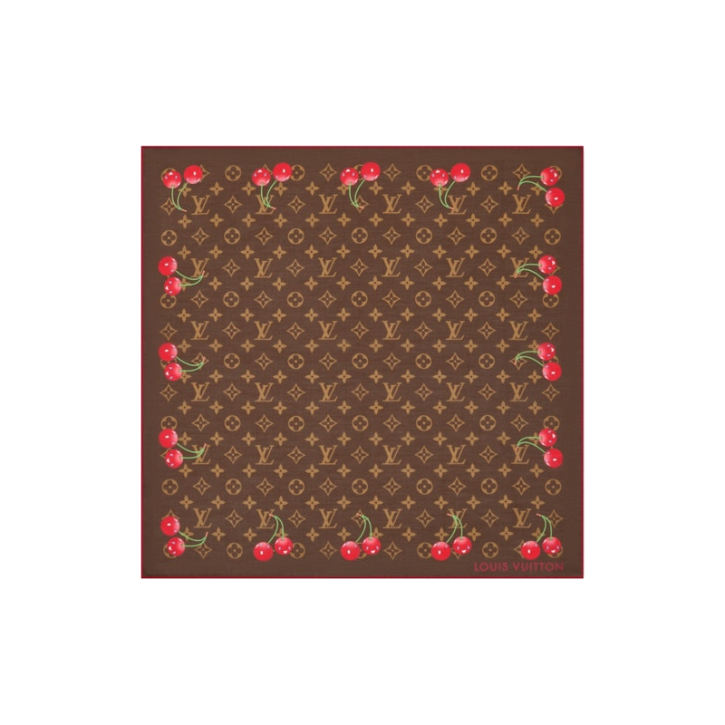 Louis Vuitton x Takashi Murakami Monogram Cherry Square 55 Brown