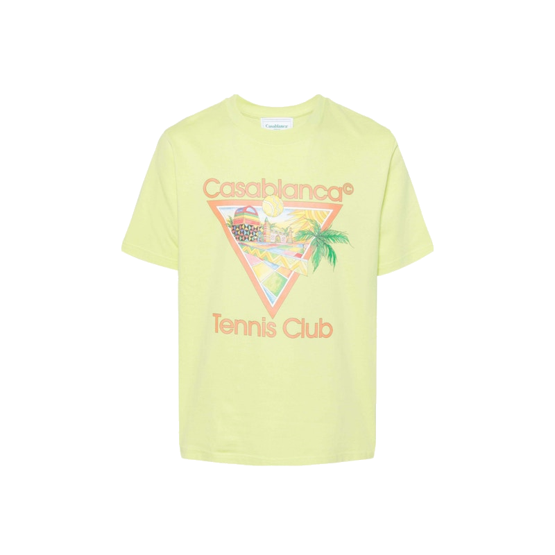 Casablanca Afro Cubism Tennis Club T-shirt Green/Multicolor