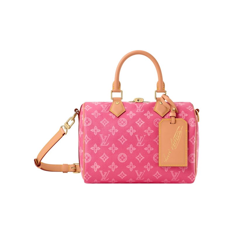 Louis Vuitton Speedy Bandoulière 25, sac Louis Vuitton compact avec doubles poignées Toron, fermeture zippée et bandoulière ajustable.
