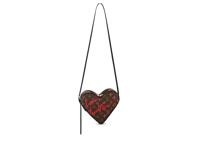 Louis Vuitton Limited Edition Sac Coeur Heartbox Monogram Brown, sac Louis Vuitton marron en toile Monogram avec silhouette structurée en forme de cœur.