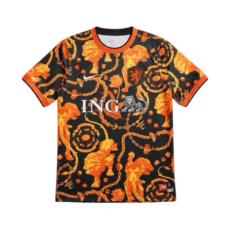 Nike x Patta Netherlands Academy Pro Lion Jersey Black Orange