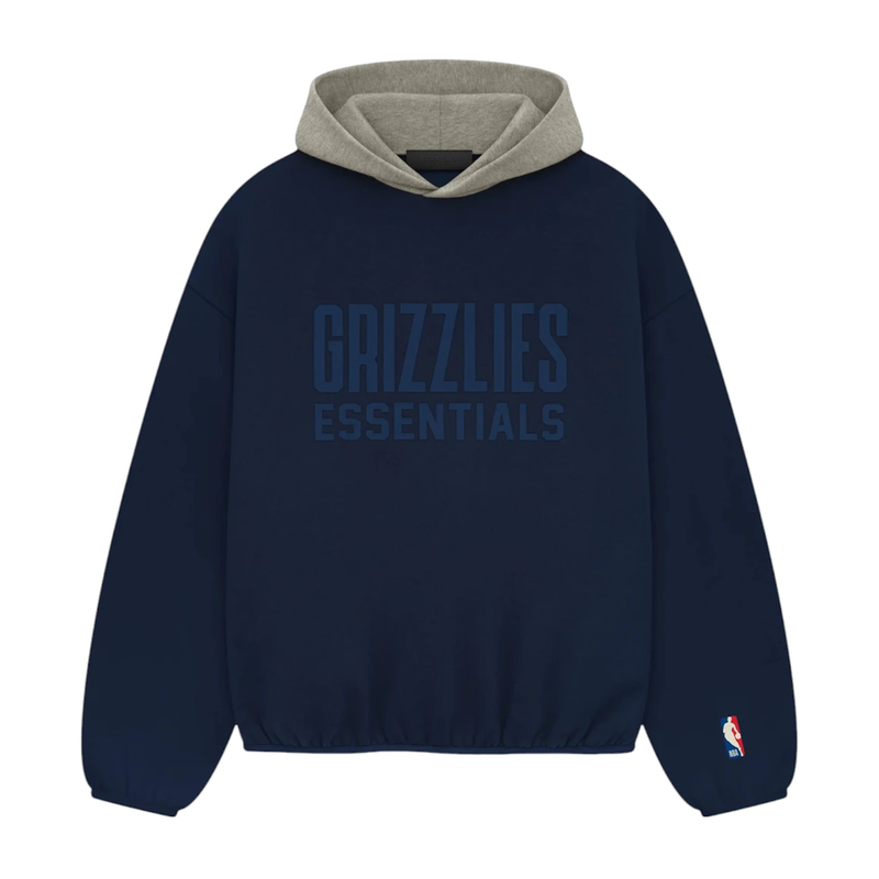 Fear of God Essentials Grizzlies Hoodie Navy