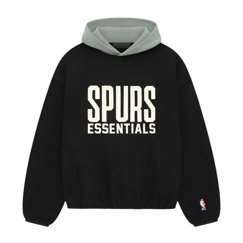 Fear of God Essentials NBA Spurs Hoodie Black/Teal