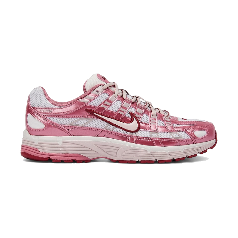 Nike P-6000 White Silt Red Peony