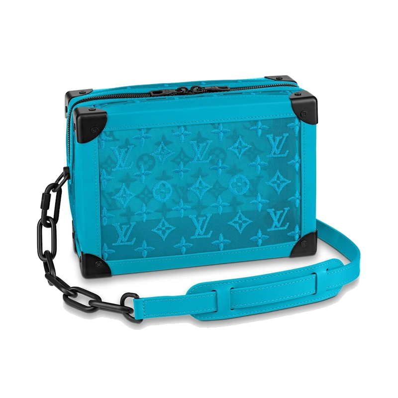 Louis Vuitton Soft Trunk Monogram Mesh Turquoise