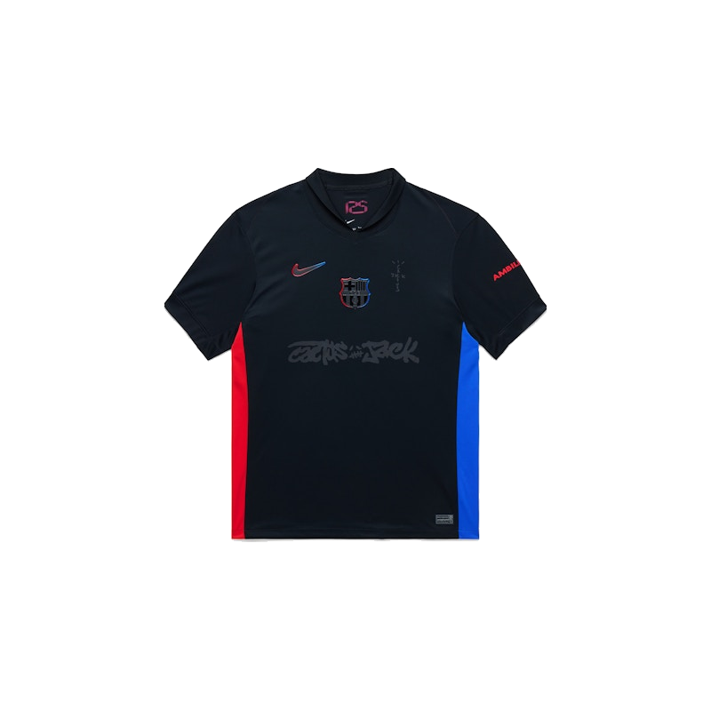 Travis Scott x FC Barcelona 2024/25 Match Away Cactus Jack Jersey Black