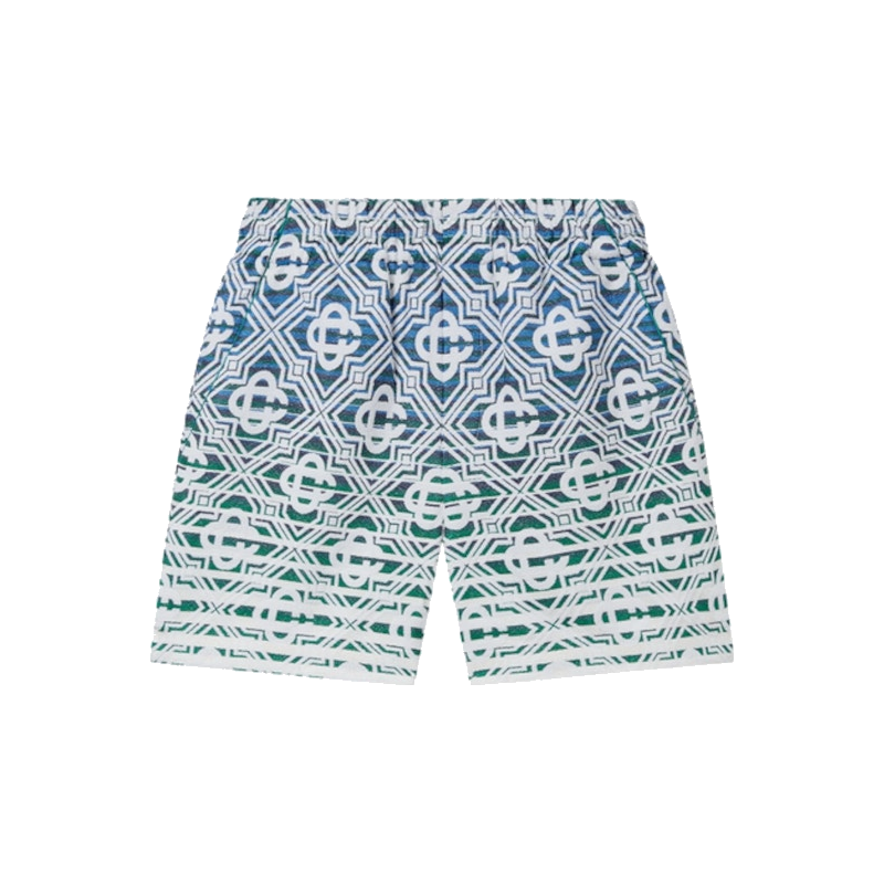 Casablanca Monogram Gradient Towelling Shorts Multicolor
