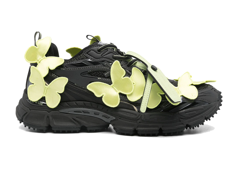 OFF-WHITE Be Right Back Black Green Butterflies