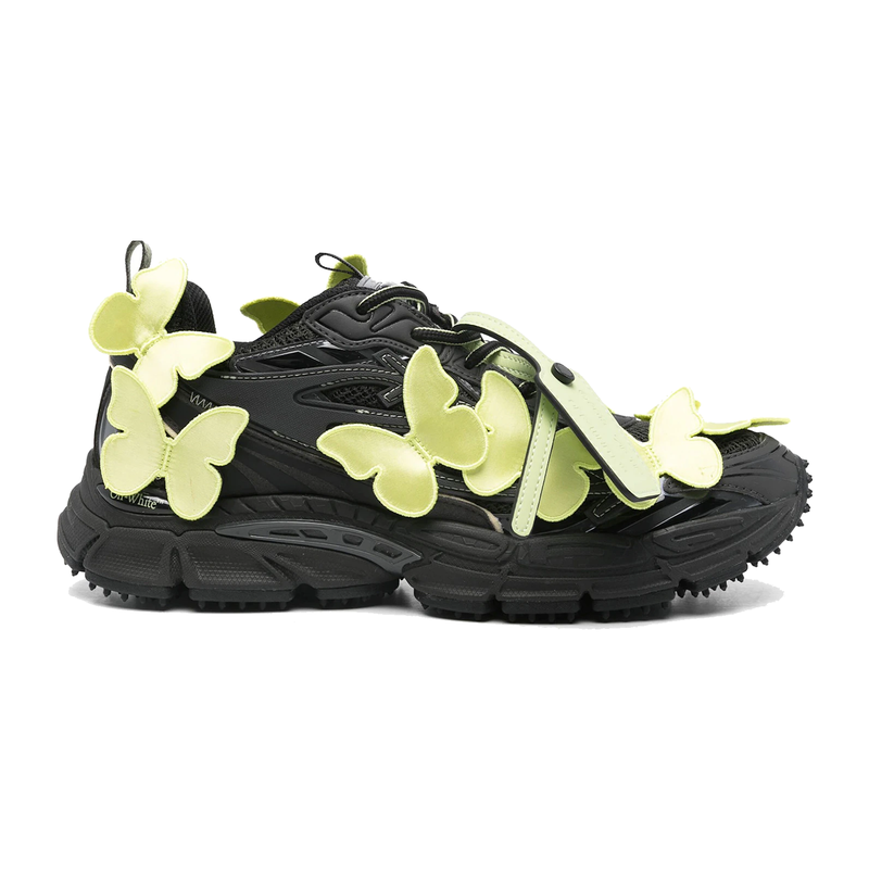 OFF-WHITE Be Right Back Black Green Butterflies