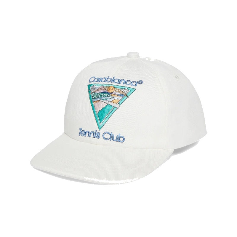 Casablanca Embroidered Tennis Club Icon Cap Off White
