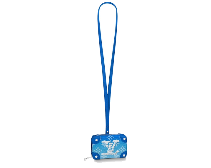 Louis Vuitton Soft Trunk NW Clouds Monogram Blue, sac bandoulière bleu ciel Louis Vuitton avec motif nuages et Monogram LV imaginé sous Virgil Abloh.