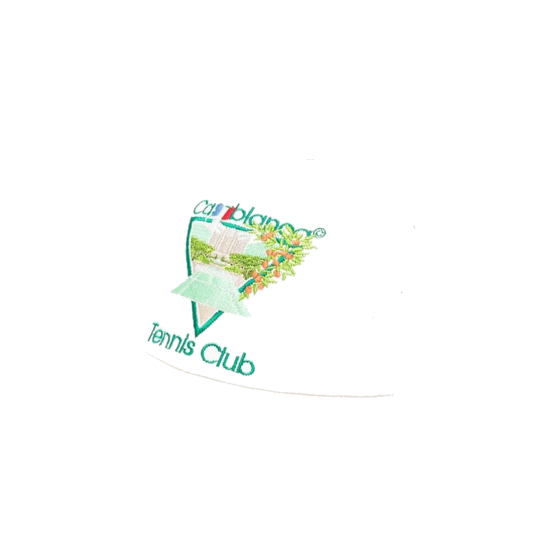 Casablanca Tennis Club Embroidered Baseball Cap White/Green/Multi