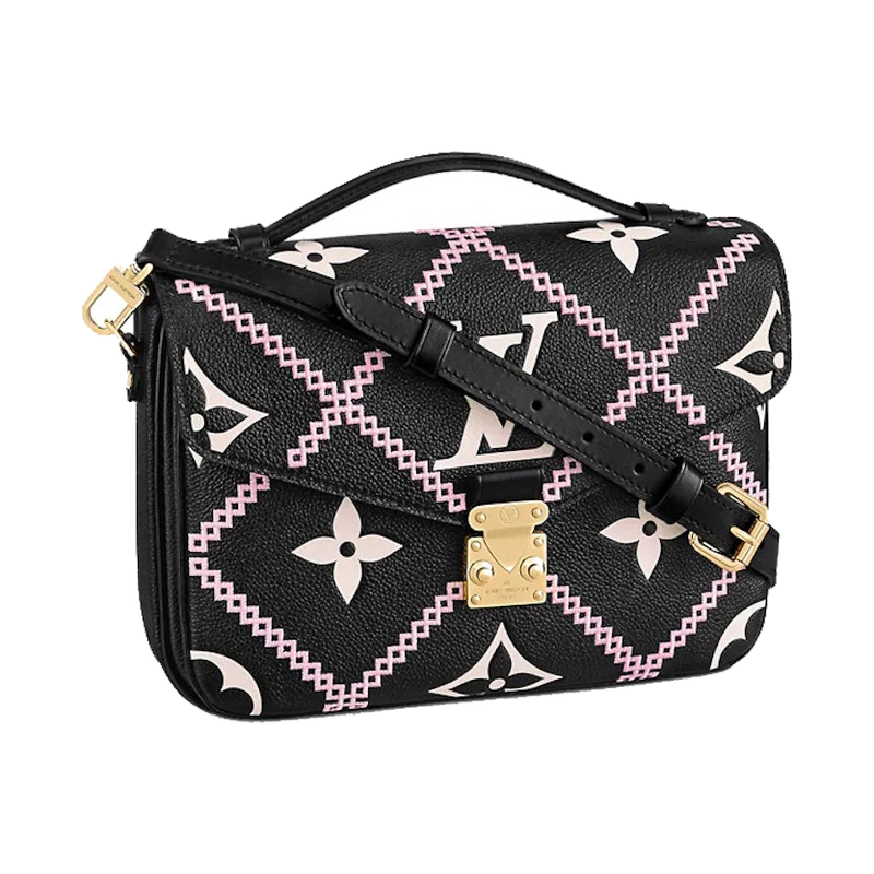 Louis Vuitton Pochette Métis Black/Pink/Beige