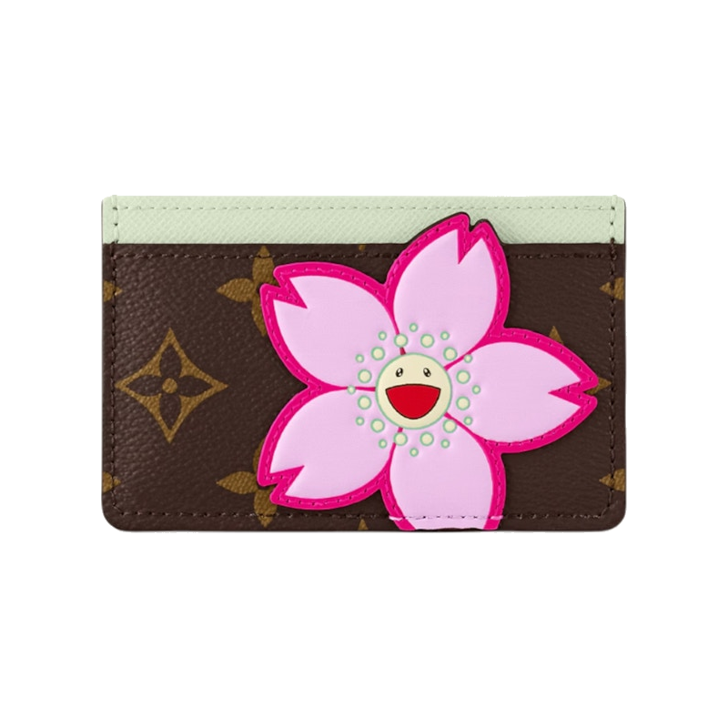 Louis Vuitton x Takashi Murakami Card Holder Sakura Brown