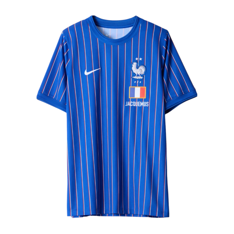 Nike x Jacquemus x France Pre Match Jersey Blue Stripe – maillot édition limitée