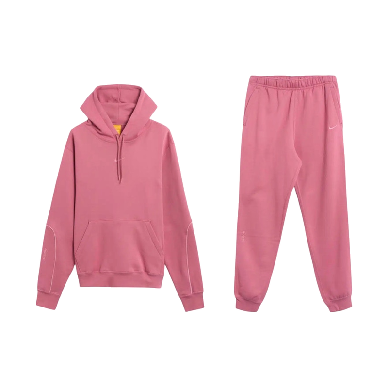 Nike x Drake NOCTA NRG CS Fleece Hoodie and Open Hem Pants Set Berry