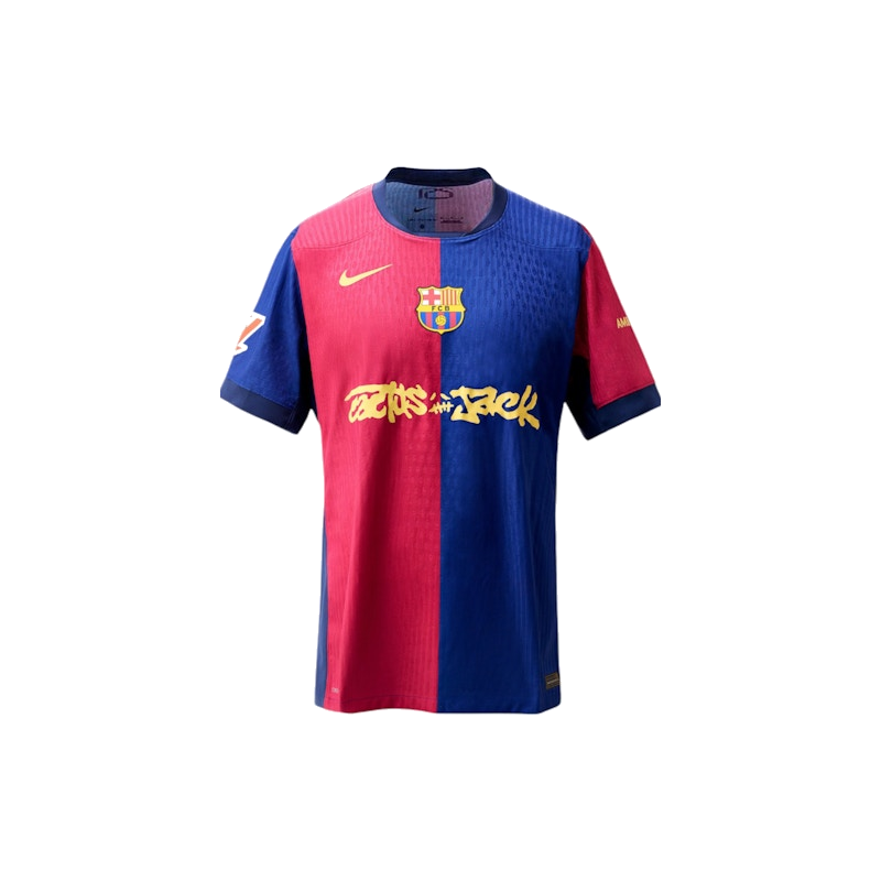 FC Barcelona x Travis Scott Limited Edition Match Home 2024/25 Jersey Blue/Scarlet