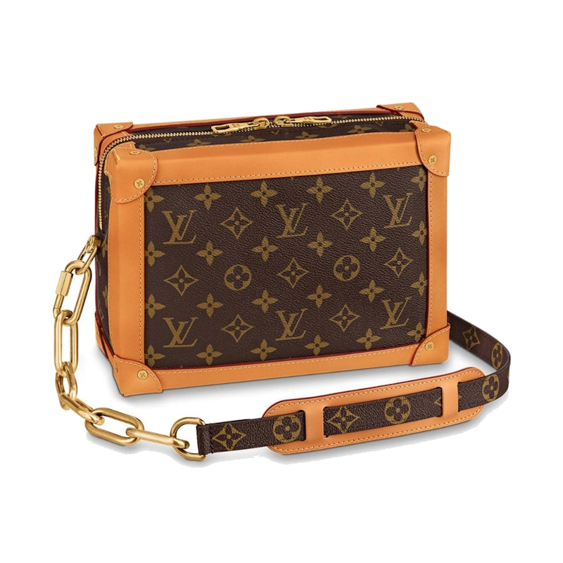 Louis Vuitton Soft Trunk Monogram Gold-tone Brown