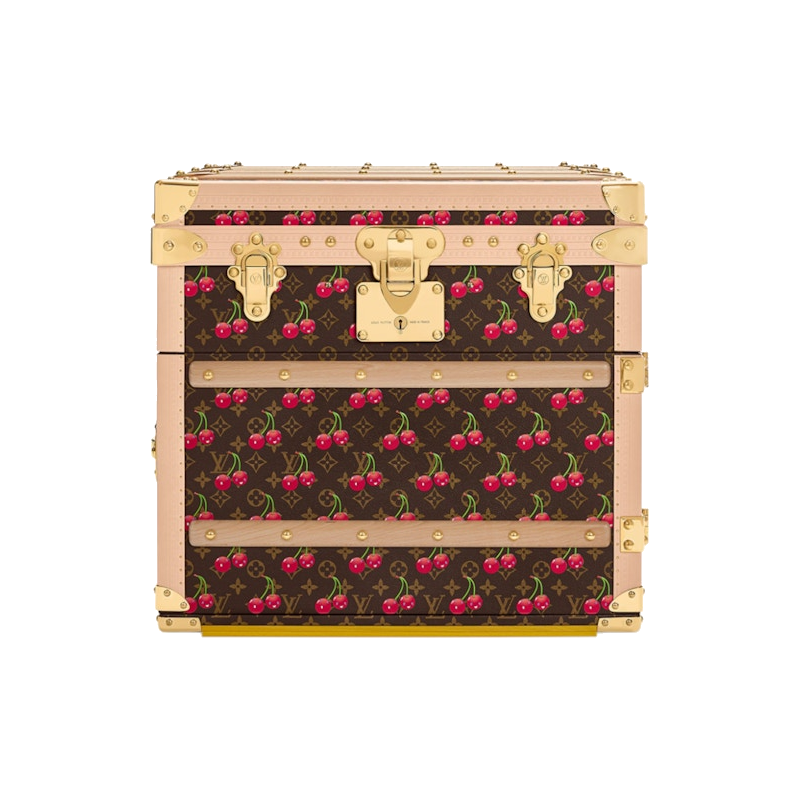 Louis Vuitton x Takashi Murakami Cherry Courrier Lozine Carre Brown Monogram