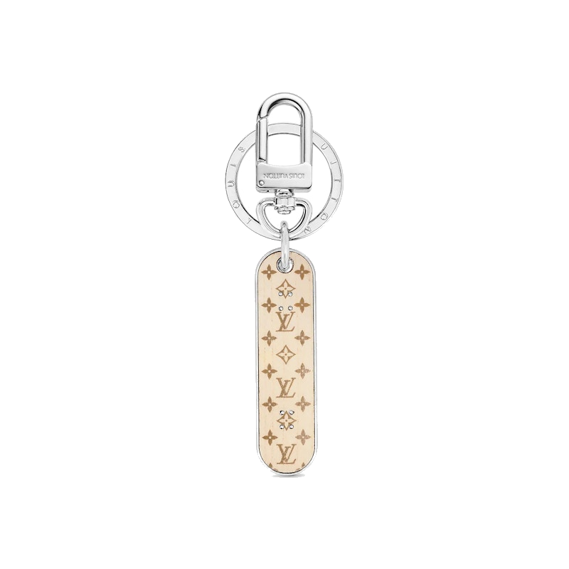 Louis Vuitton Skate Bag Charm and Key Holder Monogram Silver