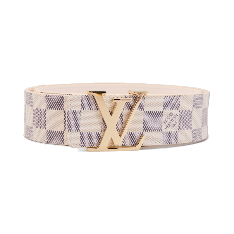 Louis Vuitton Belt Initiales Damier Azur Blue/White