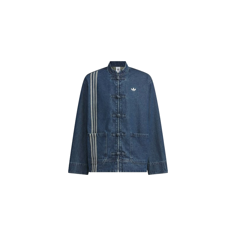 Adidas CTT Oversized Chinese Track Top 3.0 Gender Neutral Jacket Medium Blue Denim